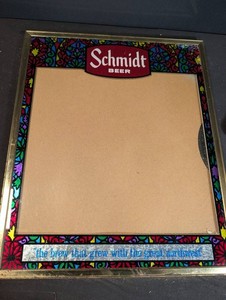 Schmidt Beer Framed Advertising Mirror