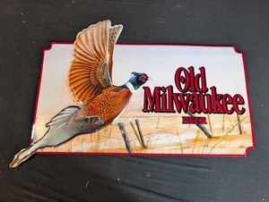 Vintage Old Milwaukee Beer Pheasant Advertising Sign