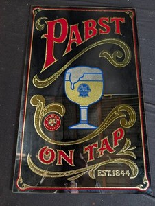 Pabst Blue Ribbon on Tap Decorative Beer Sign