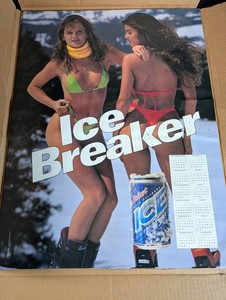 Vintage Pabst Ice Breaker Calendar Poster PI4051