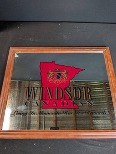 Vintage Windsor Canadian Advertising Mirror
