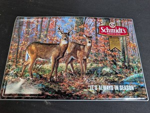 Vintage Schmidts Premium Beer Deer Advertising Sign