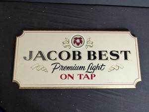 Vintage Jacob Best Premium Light on Tap Pabst Beer Sign