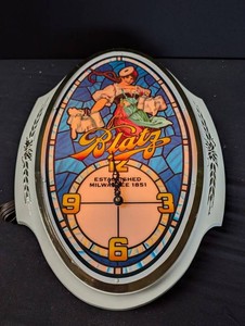 Vintage Blatz Beer Advertising Wall Clock