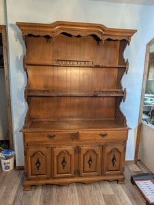 Wooden Buffet Hutch China Cabinet 54 X 16 X 78 in