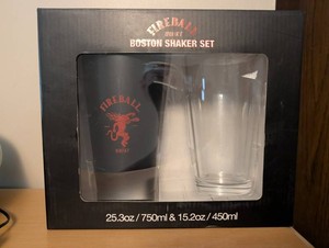 Fireball Whiskey Boston Shaker Set 750ml & 450ml