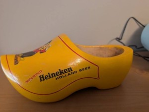 Heineken Holland Beer Wooden Dutch Clog Advertising Collectible