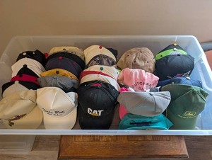 John Deere, CAT & Assorted Branded Baseball Caps Mixed Lot