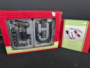 24-Piece Tool Set & 4-Piece Wine Lovers Gift Set Mixed Lot