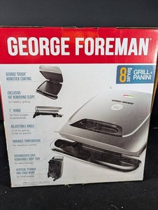 George Foreman GR2121P 8-Serving Grill & Panini Press