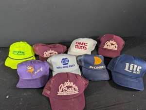 Vintage Promotional Trucker Cap Collection (Lot of 8)