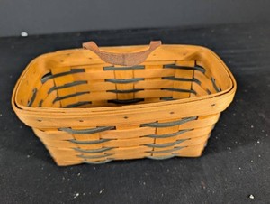 Vintage Longaberger Handwoven Wood Basket