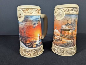 Vintage Miller Ducks Unlimited Terry Redlin Mugs (Lot of 2)