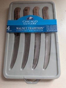 Chicago Cutlery Walnut Tradition 4-Piece Steak Knife Set
