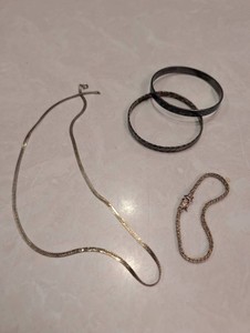 Mixed Jewelry Group - 2 Necklaces & 2 Bangles