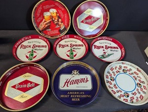 Vintage Beverage Advertising Tray Mixed Lot of 8