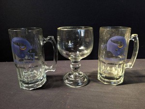 Vintage Minnesota Vikings 1990 Collectors Edition Glassware Mixed Lot