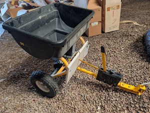 Yardworks 85-Lb Tow-Behind Broadcast Spreader