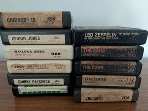 Vintage Rock & Country 8-Track Tape Collection (Lot of 11)