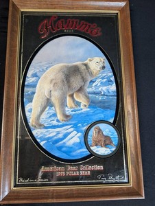 Vintage Hamms Beer American Bear Collection Polar Bear Display