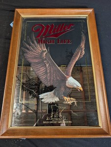Miller High Life Bald Eagle Advertising Mirror