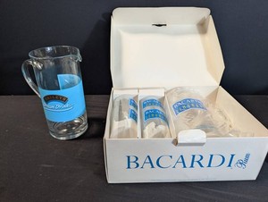 Baileys & Bacardi Branded Drinkware Mixed Lot - 4 Pieces