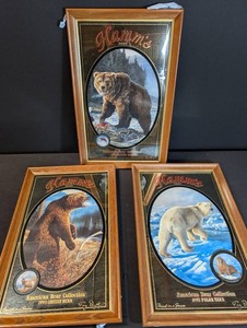 Vintage Hamms Beer American Bear Collection Framed Prints (Lot of 3)