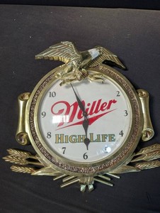 Vintage Miller High Life Eagle Wall Clock