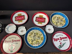 Vintage Brewery Advertising & Commemorative Plate Mixed Lot (9 Pieces)