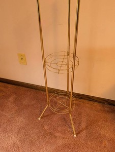 Gold-Tone Two-Tier Wire Plant Stand