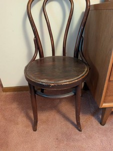 Bentwood Dining Chair With Curved Hoop Back