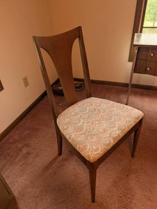 Vintage Mid-Century Style Walnut Dining Chair