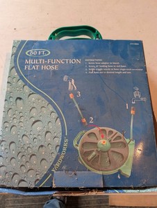 Yardworks 50 Ft Multi-Function Flat Hose 274-0065