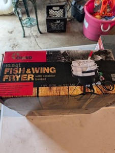 Chard 10.5 Qt Fish & Wing Fryer With Strainer Basket