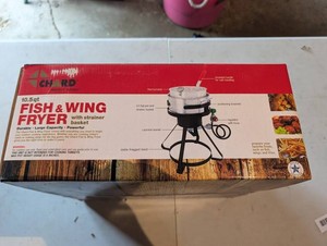 Chard 10.5qt Fish & Wing Fryer With Strainer Basket