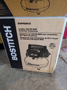 BOSTITCH BTFP02012 6-Gallon 150 PSI Contractor Compressor