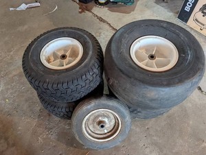 Lawn & Garden Tires and Wheels Mixed Lot (Lot of 4)
