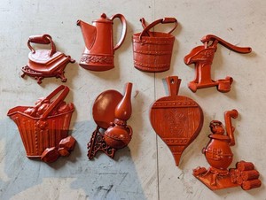 Vintage Sexton USA 1966 Metal Americana Decor Mixed Lot