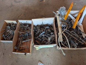 Mixed Lot Assorted Metal Hooks, Brackets & Hardware