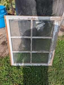 Wood Six-Pane Divided-Light Window Sash