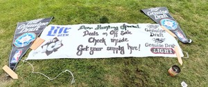 Vintage Miller Genuine Draft Sports Banners (Lot of )