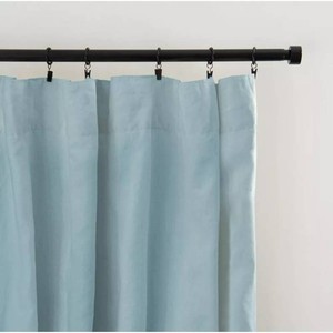 100% French Linen Window Curtain Set 50 W x 84 L Wave BOKSER HOME