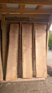 Ash Live Edge Slab Wood