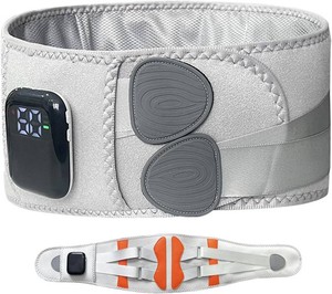 Wireless Heating Pad, 3-Speed & 5 Heat Back Brace with Heat and Massage Cordless Back Support Belt for Women, Men, Seniors Pain Belt Wearable Heating Pad