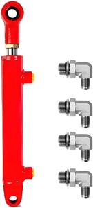 1.5x8 Hydraulic Cylinder 2 Ton Double Acting Welded Hydraulic Cylinder 1.5 Bore x 8 Stroke with 38 JIC 37 (916-18 Thread) Hydraulic End Connectors Maximum Thrust Force 4410lbs