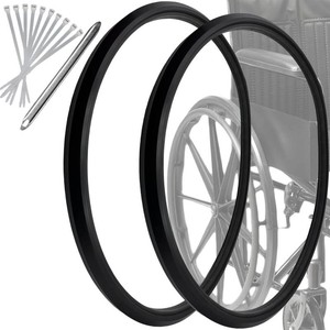 wheelchair tires 24X1 1pair niversal Flat Free Polyurethane Tire