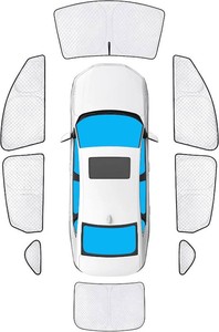 KMF Thicken Sun Shades for Honda Accord 2023-2025 2026 Accessories Full Car Window Covers Sunshade for Windshield Side Rear UV Block and Protect Privacy Blackout for Car Camping Outdoor 8pcs