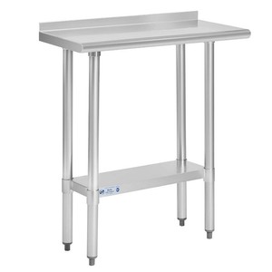 Hally Stainless Steel Table for Prep & Work 14 x 30 with Backsplash NSF