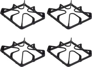 WB31K10034 Burner Grates for Gas Stoves Compatible with GE Gas Stove Range for General Electric Gas Stove Top Surface Grate Cast Iron Rack-4Pack