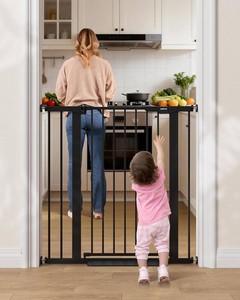 InnoTruth 27-36.6 in Wide x 35.5 in High Extra Tall Baby Gate, Black